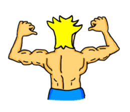 Muscle Sticker ! sticker #5600691