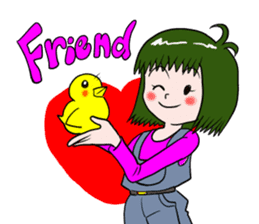 Chick and friends sticker #5600815
