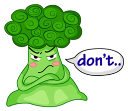 Little broccoli version English sticker #5602662