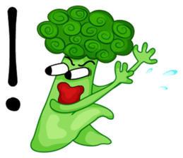 Little broccoli version English sticker #5602666