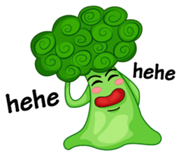 Little broccoli version English sticker #5602667