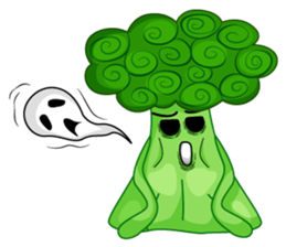 Little broccoli version English sticker #5602674