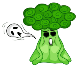 Little broccoli version English sticker #5602674