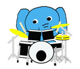 The elephant to be happy (World) sticker #5602844