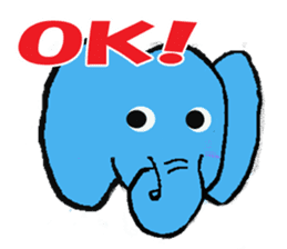 The elephant to be happy (World) sticker #5602853