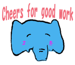 The elephant to be happy (World) sticker #5602854