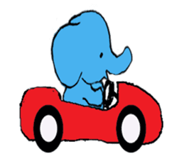 The elephant to be happy (World) sticker #5602869