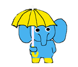The elephant to be happy (World) sticker #5602871