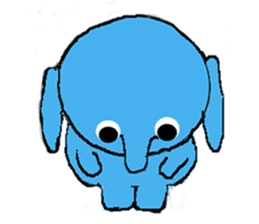 The elephant to be happy (World) sticker #5602875