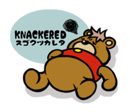 Lovely Bear BEN (Net slang edition) sticker #5602941