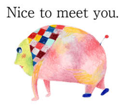 Greetings in the surreal picture sticker #5603071
