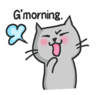 Russian blue cat!! sticker #5603284