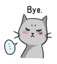 Russian blue cat!! sticker #5603288