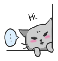 Russian blue cat!! sticker #5603290