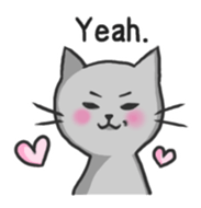 Russian blue cat!! sticker #5603291