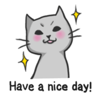 Russian blue cat!! sticker #5603293