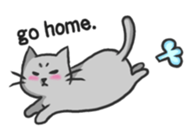 Russian blue cat!! sticker #5603295