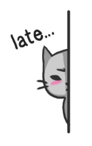 Russian blue cat!! sticker #5603298