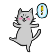 Russian blue cat!! sticker #5603299