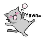 Russian blue cat!! sticker #5603305