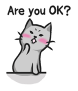 Russian blue cat!! sticker #5603307