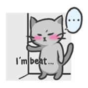 Russian blue cat!! sticker #5603311