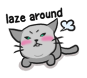 Russian blue cat!! sticker #5603313