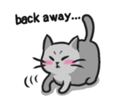 Russian blue cat!! sticker #5603314