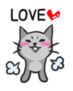 Russian blue cat!! sticker #5603319