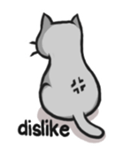 Russian blue cat!! sticker #5603320