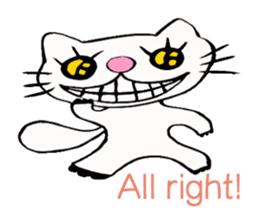 Specter cat MANYA (English version) sticker #5603885