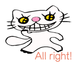 Specter cat MANYA (English version) sticker #5603885