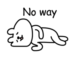 Bear lying down sticker #5604297