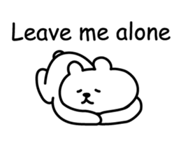 Bear lying down sticker #5604302