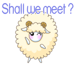 The Fluffy Sheep's Daily Talks - Engish sticker #5604484