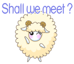 The Fluffy Sheep's Daily Talks - Engish sticker #5604484
