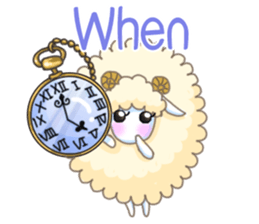 The Fluffy Sheep's Daily Talks - Engish sticker #5604486