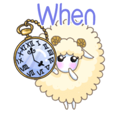 The Fluffy Sheep's Daily Talks - Engish sticker #5604486