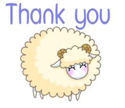 The Fluffy Sheep's Daily Talks - Engish sticker #5604493