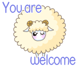 The Fluffy Sheep's Daily Talks - Engish sticker #5604494