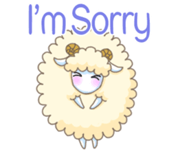 The Fluffy Sheep's Daily Talks - Engish sticker #5604495
