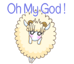 The Fluffy Sheep's Daily Talks - Engish sticker #5604513