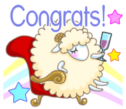 The Fluffy Sheep's Daily Talks - Engish sticker #5604518