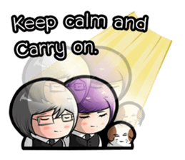 Purple and Grey Head Boys!(And Cat?) sticker #5604974