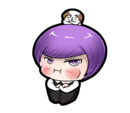 Purple and Grey Head Boys!(And Cat?) sticker #5604977