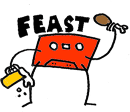 Cassetty the Cassette Pet sticker #5605134