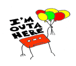 Cassetty the Cassette Pet sticker #5605143