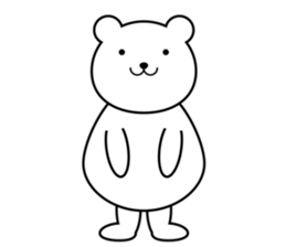 simple polar bear ! sticker #5605804