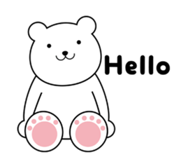 simple polar bear ! sticker #5605805