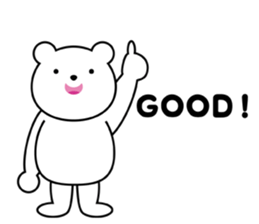 simple polar bear ! sticker #5605807